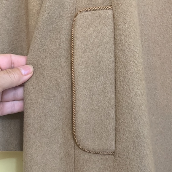 Fleurette Neiman-Marcus Vintage 100% Camel Hair Belted Wrap Walking Trench Coat - Picture 8 of 17